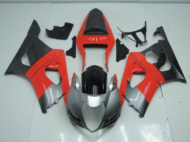 Carénage Moto GSXR 1000 K3 2003-2004 - Rouge et Gris