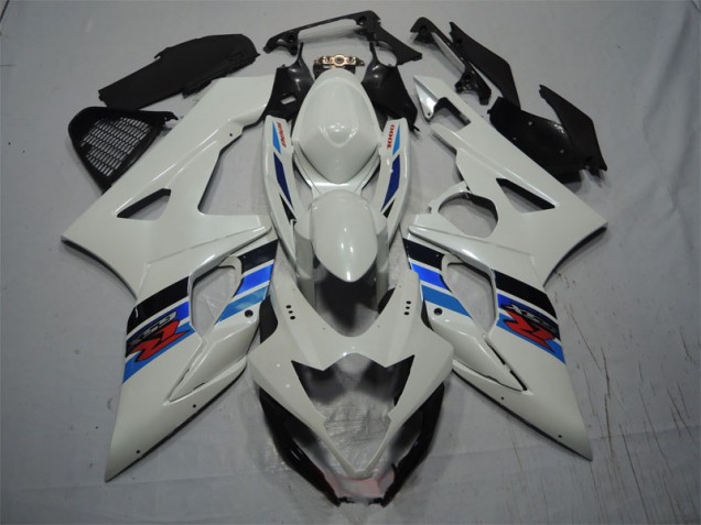 Carénage Moto GSXR 1000 K5 2005-2006 - Blanc Bleu Carénage Moto GSXR 1000 K5 2005-2006 - Blanc Bleu