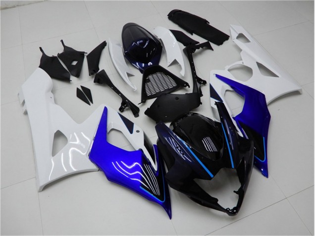 Carénage Moto GSXR 1000 K5 2005-2006 - Bleu Blanc Carénage Moto GSXR 1000 K5 2005-2006 - Bleu Blanc