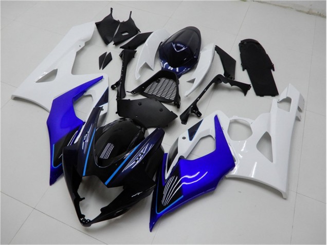 Carénage Moto GSXR 1000 K5 2005-2006 - Bleu Blanc Carénage Moto GSXR 1000 K5 2005-2006 - Bleu Blanc