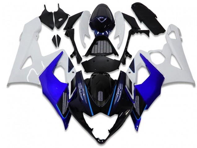Carénage Moto GSXR 1000 K5 2005-2006 - Bleu Blanc Carénage Moto GSXR 1000 K5 2005-2006 - Bleu Blanc