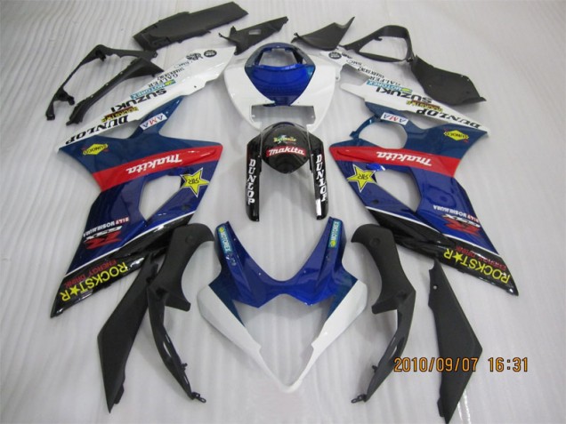 Carénage Moto GSXR 1000 K5 2005-2006 - Bleu Noir Rockstar Carénage Moto GSXR 1000 K5 2005-2006 - Bleu Noir Rockstar