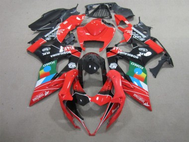 Carénage Moto GSXR 1000 K5 2005-2006 - Noir Rouge Vert