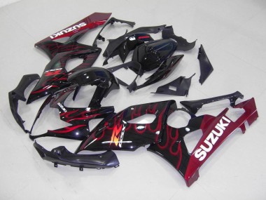 Carénage Moto GSXR 1000 K5 2005-2006 - Rouge Flamme
