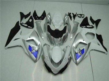 Carénage Moto GSXR 1000 K9 2009-2016 - Argent Blanc