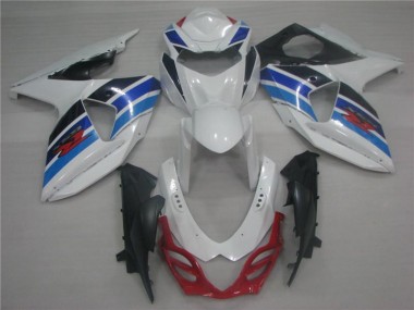 Carénage Moto GSXR 1000 K9 2009-2016 - Blanc Bleu