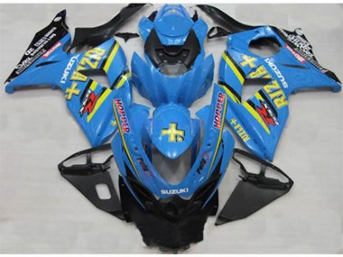 Carénage Moto GSXR 1000 K9 2009-2016 - Bleu Rizla Hopper