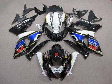 Carénage Moto GSXR 1000 K9 2009-2016 - Noir Bleu Blanc Dark Dog