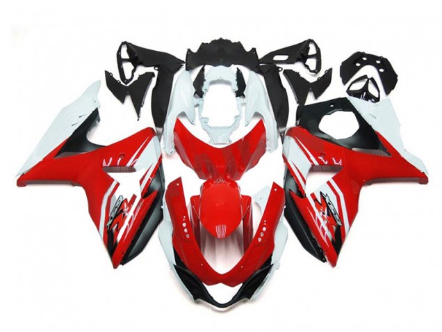 Carénage Moto GSXR 1000 K9 2009-2016 - Rouge Blanc Noir Carénage Moto GSXR 1000 K9 2009-2016 - Rouge Blanc Noir