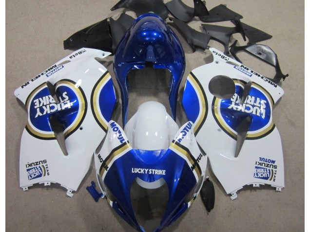Carénage Moto GSXR 1300 Hayabusa 1996-2007 - Bleu Motul Blanc Lucky Strike Carénage Moto GSXR 1300 Hayabusa 1996-2007 - Bleu Motul Blanc Lucky Strike
