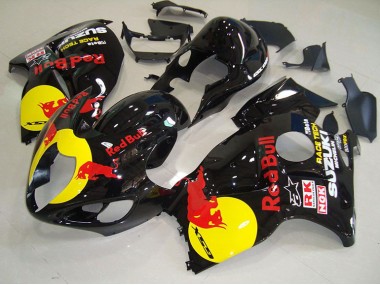 Carénage Moto GSXR 1300 Hayabusa 1996-2007 - Noir Jaune Red Bull