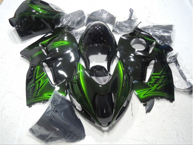 Carénage Moto GSXR 1300 Hayabusa 1996-2007 - Noir Vert