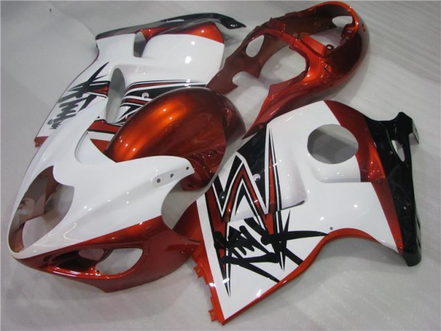 Carénage Moto GSXR 1300 Hayabusa 1996-2007 - Orange Blanc Noir Carénage Moto GSXR 1300 Hayabusa 1996-2007 - Orange Blanc Noir