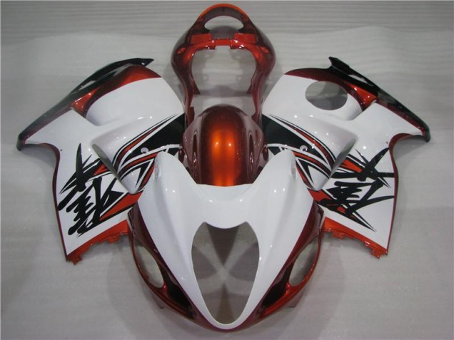 Carénage Moto GSXR 1300 Hayabusa 1996-2007 - Orange Blanc Noir Carénage Moto GSXR 1300 Hayabusa 1996-2007 - Orange Blanc Noir