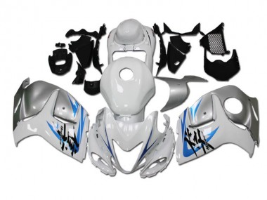 Carénage Moto GSXR 1300 Hayabusa 2008-2019 - Blanc Bleu