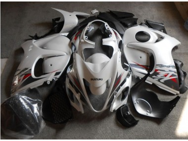 Carénage Moto GSXR 1300 Hayabusa 2008-2019 - Blanc Noir