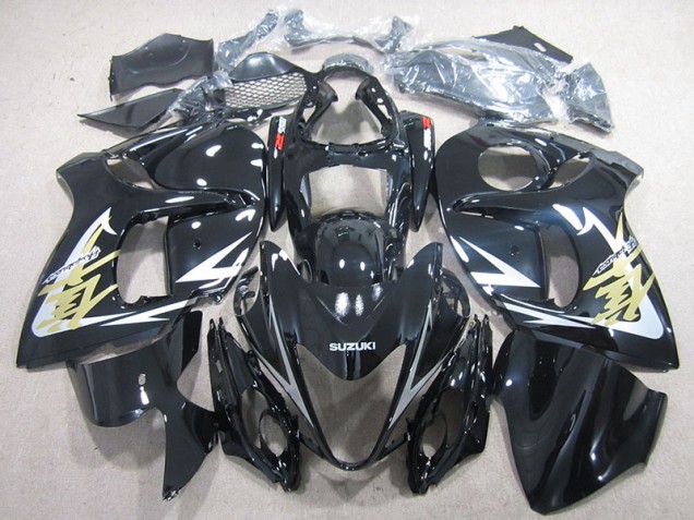 Carénage Moto GSXR 1300 Hayabusa 2008-2019 - Noir Or Décalque Carénage Moto GSXR 1300 Hayabusa 2008-2019 - Noir Or Décalque