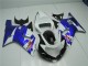 Carénage Moto GSXR 600 / 750 K1 K2 K3 2001-2003 - Blanc Bleu Carénage Moto GSXR 600 / 750 K1 K2 K3 2001-2003 - Blanc Bleu