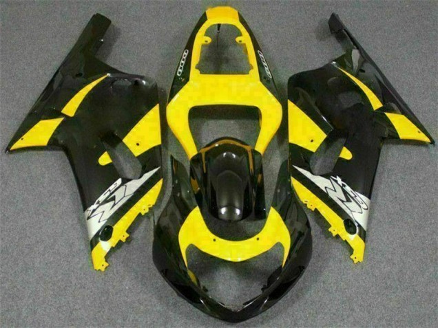Carénage Moto GSXR 600 / 750 K1 K2 K3 2001-2003 - Jaune Noir Carénage Moto GSXR 600 / 750 K1 K2 K3 2001-2003 - Jaune Noir