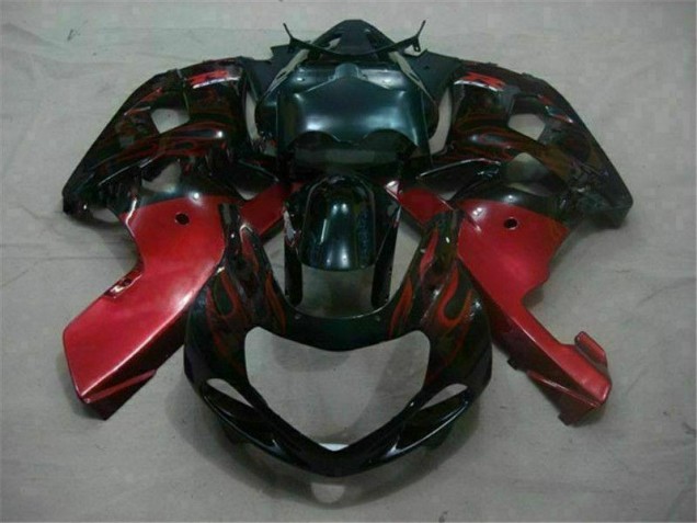 Carénage Moto GSXR 600 / 750 K1 K2 K3 2001-2003 - Noir Rouge Carénage Moto GSXR 600 / 750 K1 K2 K3 2001-2003 - Noir Rouge