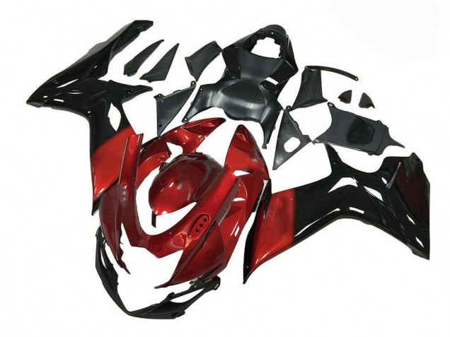 Carénage Moto GSXR 600 / 750 K11 2011-2024 - Rouge Noir Carénage Moto GSXR 600 / 750 K11 2011-2024 - Rouge Noir
