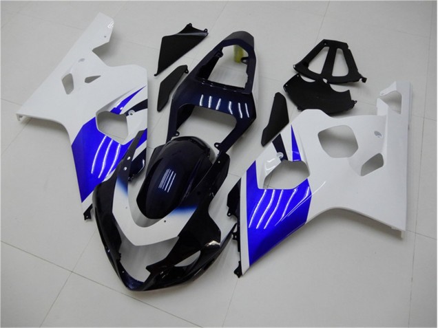Carénage Moto GSXR 600 / 750 K4 2004-2005 - Blanc Bleu Carénage Moto GSXR 600 / 750 K4 2004-2005 - Blanc Bleu