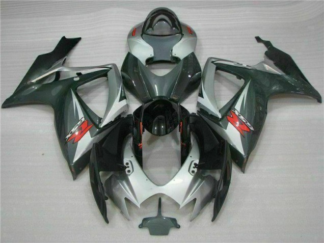 Carénage Moto GSXR 600 / 750 K6 2006-2007 - Argent Noir Carénage Moto GSXR 600 / 750 K6 2006-2007 - Argent Noir