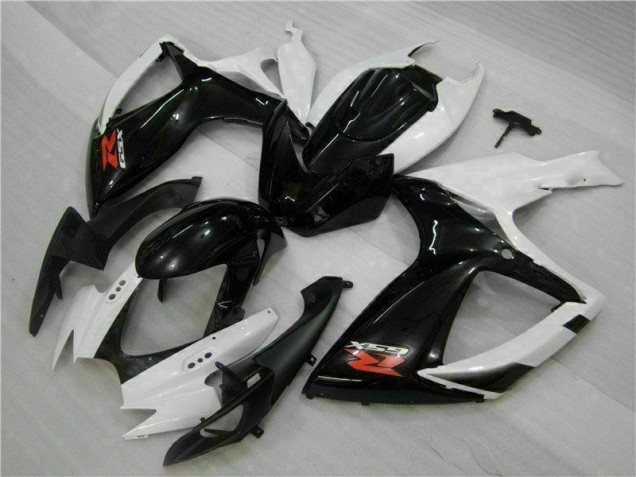 Carénage Moto GSXR 600 / 750 K6 2006-2007 - Blanc Noir Carénage Moto GSXR 600 / 750 K6 2006-2007 - Blanc Noir
