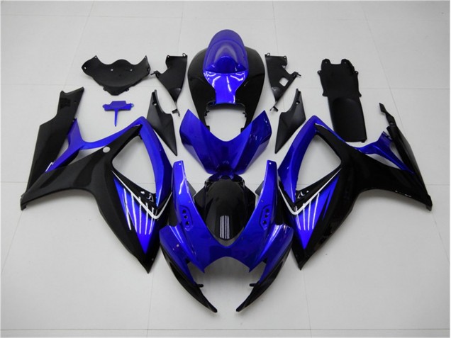 Carénage Moto GSXR 600 / 750 K6 2006-2007 - Bleu Noir Carénage Moto GSXR 600 / 750 K6 2006-2007 - Bleu Noir