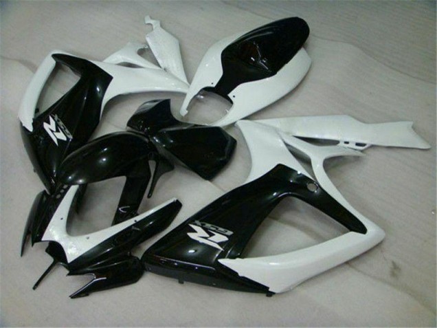 Carénage Moto GSXR 600 / 750 K6 2006-2007 - Noir Blanc Carénage Moto GSXR 600 / 750 K6 2006-2007 - Noir Blanc