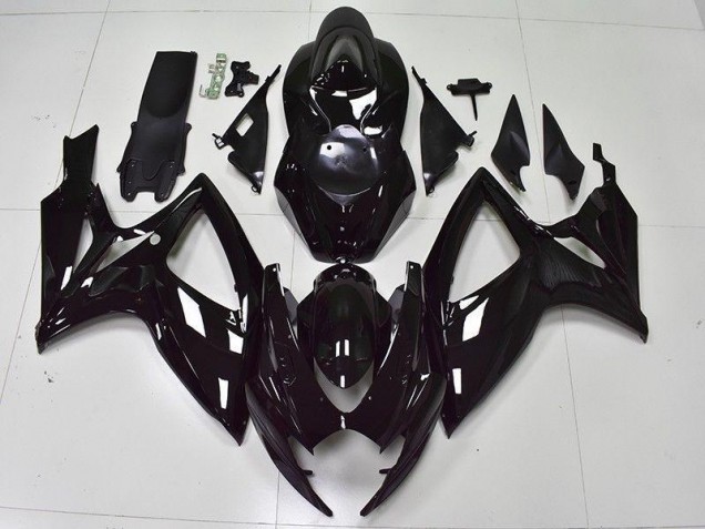 Carénage Moto GSXR 600 / 750 K6 2006-2007 - Noir Brillant Carénage Moto GSXR 600 / 750 K6 2006-2007 - Noir Brillant