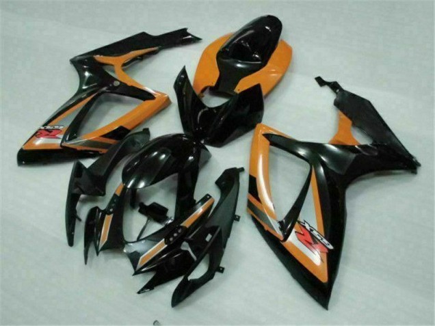 Carénage Moto GSXR 600 / 750 K6 2006-2007 - Noir Orange Carénage Moto GSXR 600 / 750 K6 2006-2007 - Noir Orange