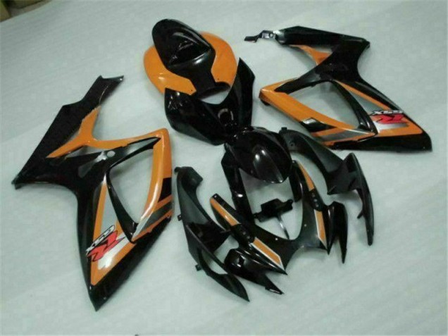 Carénage Moto GSXR 600 / 750 K6 2006-2007 - Noir Orange Carénage Moto GSXR 600 / 750 K6 2006-2007 - Noir Orange