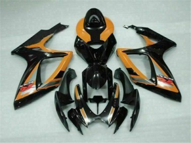 Carénage Moto GSXR 600 / 750 K6 2006-2007 - Noir Orange