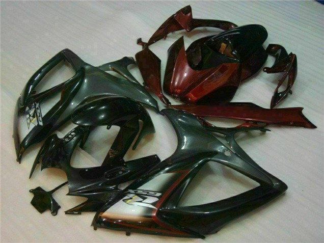 Carénage Moto GSXR 600 / 750 K6 2006-2007 - Noir Rouge Carénage Moto GSXR 600 / 750 K6 2006-2007 - Noir Rouge