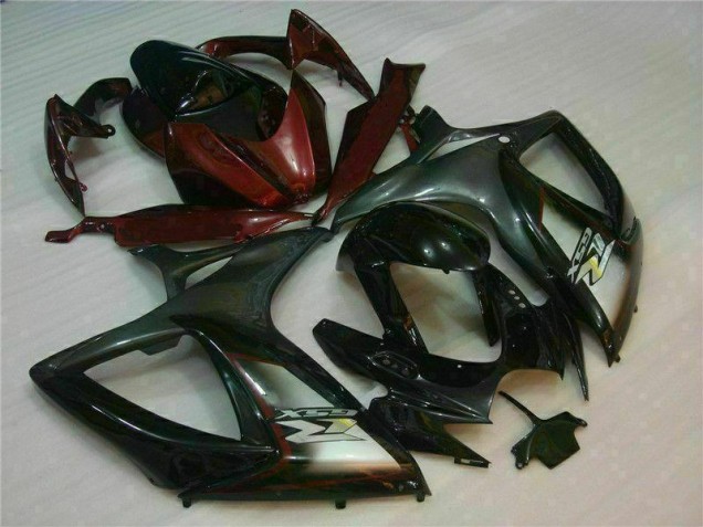 Carénage Moto GSXR 600 / 750 K6 2006-2007 - Noir Rouge Carénage Moto GSXR 600 / 750 K6 2006-2007 - Noir Rouge