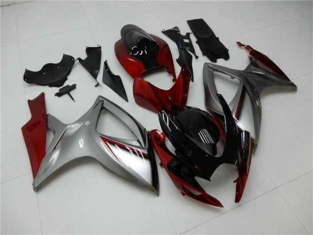 Carénage Moto GSXR 600 / 750 K6 2006-2007 - Rouge Argent Carénage Moto GSXR 600 / 750 K6 2006-2007 - Rouge Argent