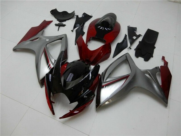 Carénage Moto GSXR 600 / 750 K6 2006-2007 - Rouge Argent Carénage Moto GSXR 600 / 750 K6 2006-2007 - Rouge Argent