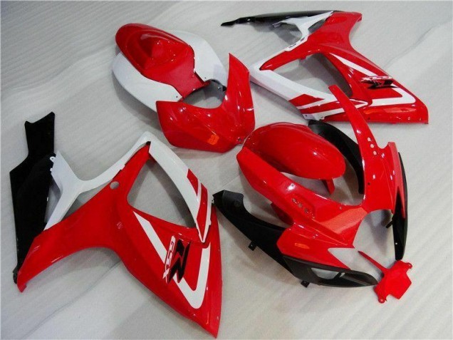 Carénage Moto GSXR 600 / 750 K6 2006-2007 - Rouge Blanc Carénage Moto GSXR 600 / 750 K6 2006-2007 - Rouge Blanc