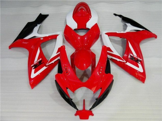 Carénage Moto GSXR 600 / 750 K6 2006-2007 - Rouge Blanc Carénage Moto GSXR 600 / 750 K6 2006-2007 - Rouge Blanc
