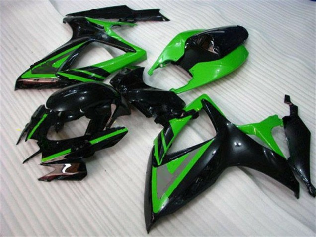 Carénage Moto GSXR 600 / 750 K6 2006-2007 - Vert Noir Carénage Moto GSXR 600 / 750 K6 2006-2007 - Vert Noir