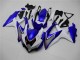 Carénage Moto GSXR 600 / 750 K8 2008-2010 - Blanc Bleu Carénage Moto GSXR 600 / 750 K8 2008-2010 - Blanc Bleu