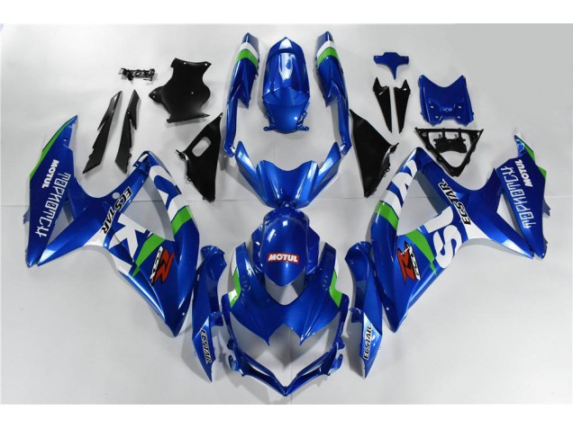 Carénage Moto GSXR 600 / 750 K8 2008-2010 - Bleu Blanc Vert Carénage Moto GSXR 600 / 750 K8 2008-2010 - Bleu Blanc Vert