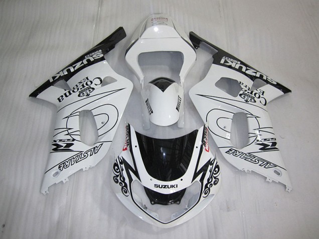 Carénage Moto GSXR 600 K1 K2 K3 2001-2003 - Blanc Noir Corona Extra Carénage Moto GSXR 600 K1 K2 K3 2001-2003 - Blanc Noir Corona Extra