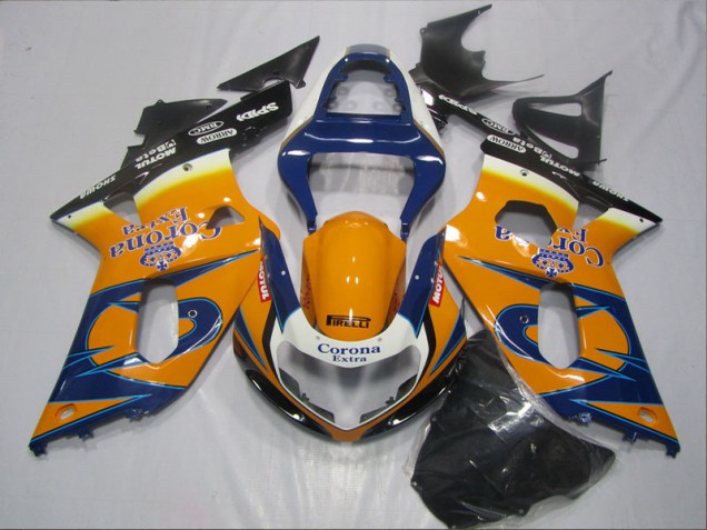 Carénage Moto GSXR 600 K1 K2 K3 2001-2003 - Bleu Orange Corona Extra Carénage Moto GSXR 600 K1 K2 K3 2001-2003 - Bleu Orange Corona Extra