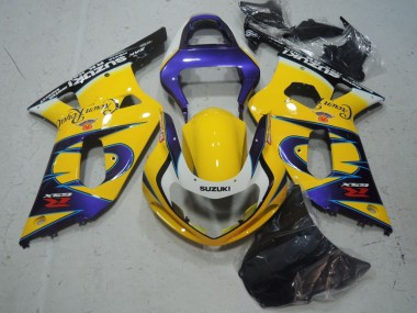 Carénage Moto GSXR 600 K1 K2 K3 2001-2003 - Jaune Violet