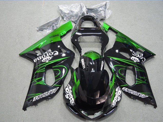 Carénage Moto GSXR 600 K1 K2 K3 2001-2003 - Noir Vert Corona Extra Carénage Moto GSXR 600 K1 K2 K3 2001-2003 - Noir Vert Corona Extra