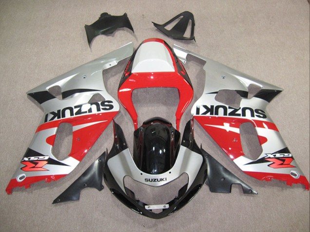 Carénage Moto GSXR 600 K1 K2 K3 2001-2003 - Rouge Argent Carénage Moto GSXR 600 K1 K2 K3 2001-2003 - Rouge Argent