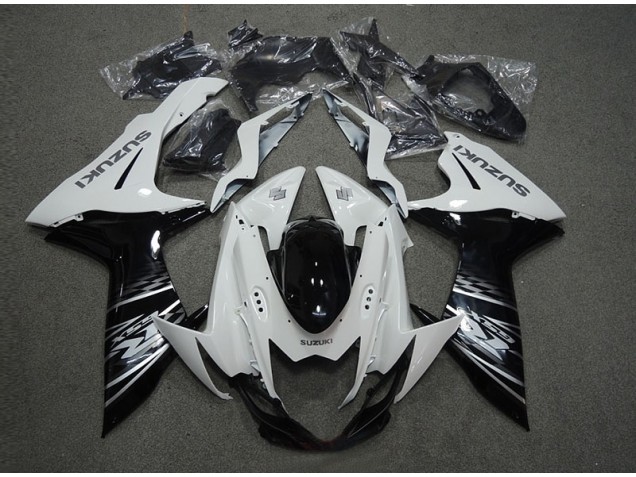 Carénage Moto GSXR 600 K11 2011-2024 - Blanc Noir Carénage Moto GSXR 600 K11 2011-2024 - Blanc Noir