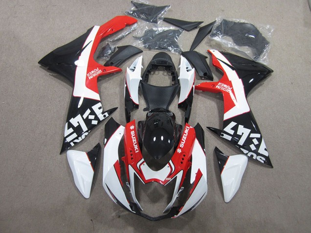 Carénage Moto GSXR 600 K11 2011-2024 - Noir Rouge Blanc Carénage Moto GSXR 600 K11 2011-2024 - Noir Rouge Blanc